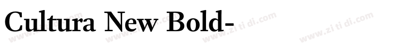 Cultura New Bold字体转换